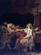 Jacques-Louis David Andromache mourns Hector painting
